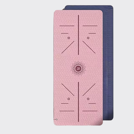 Pilates Flow™ Non-Slip Yoga Mat with Alignment Marks